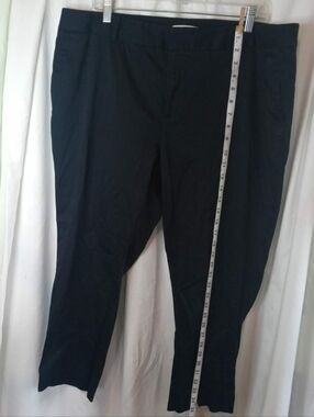 18 Plus Coldwater Creek Black Ankle Pants Office Pockets Sleek Classic Slacks